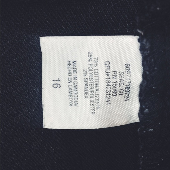 🔴 JC Penny Black Jeans Perfect Weight Fabric - Picture 6 of 6